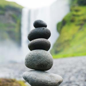 Photo of Rocks and Waterfall