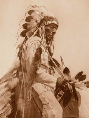 The Old Cheyenne by Edward Curtis