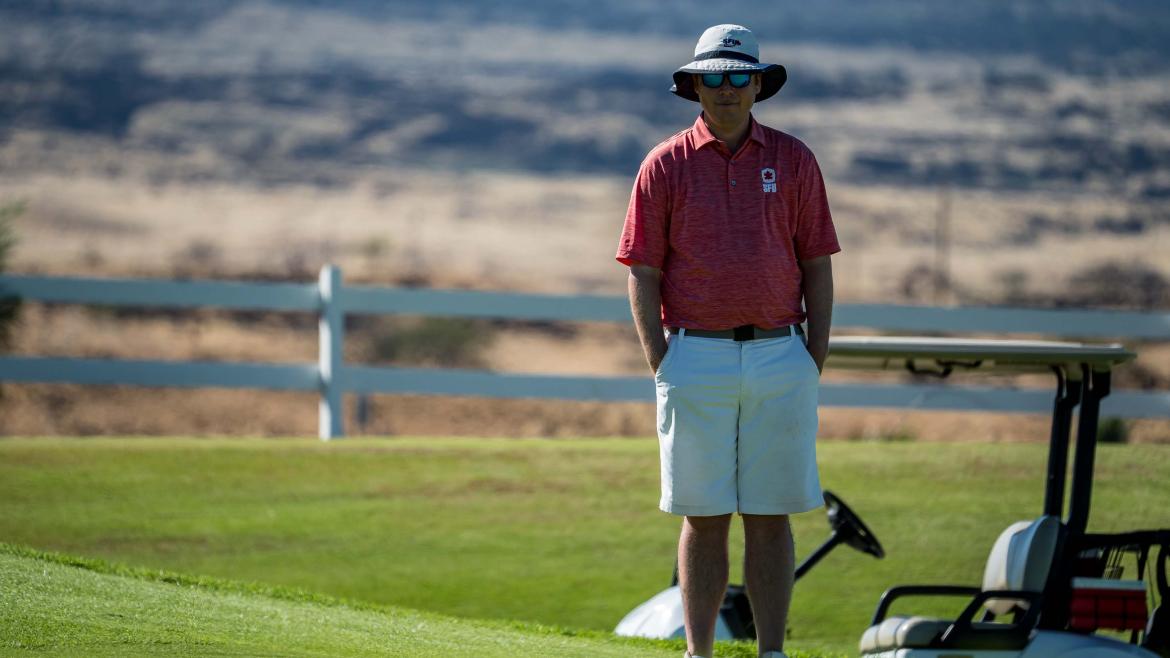 Matt on the greens