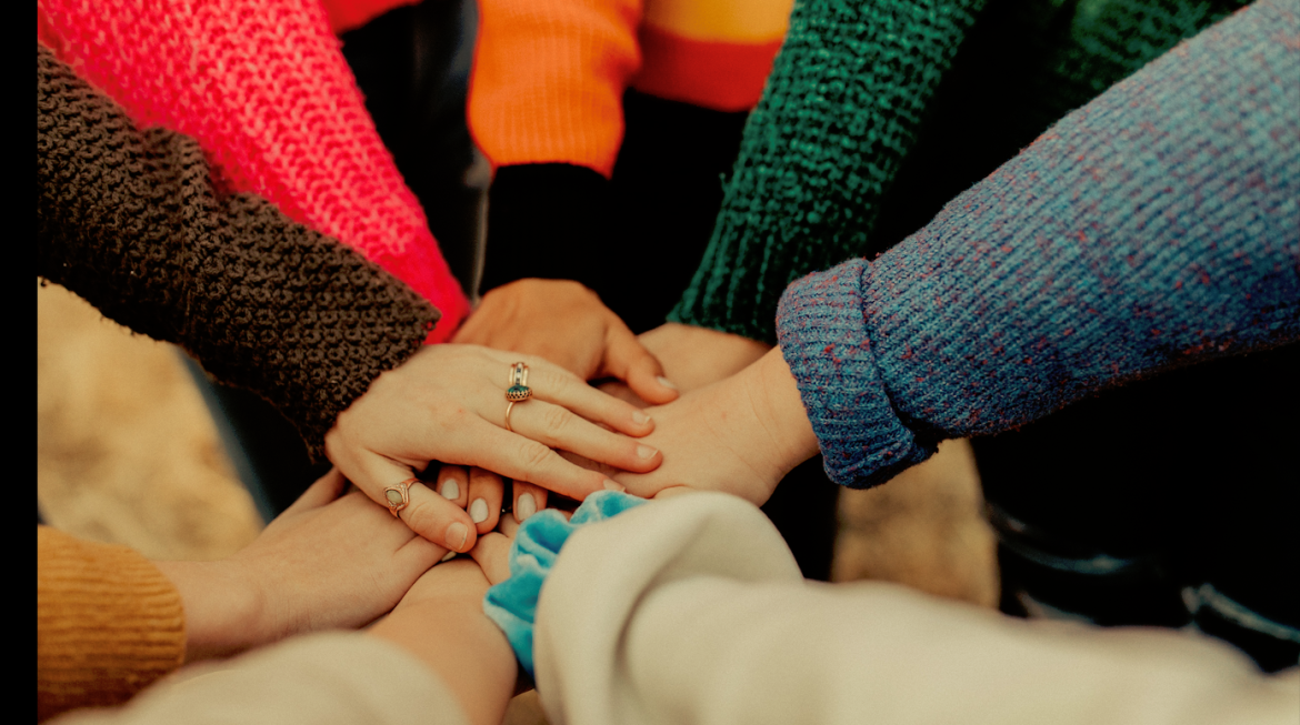 Hands in a circle